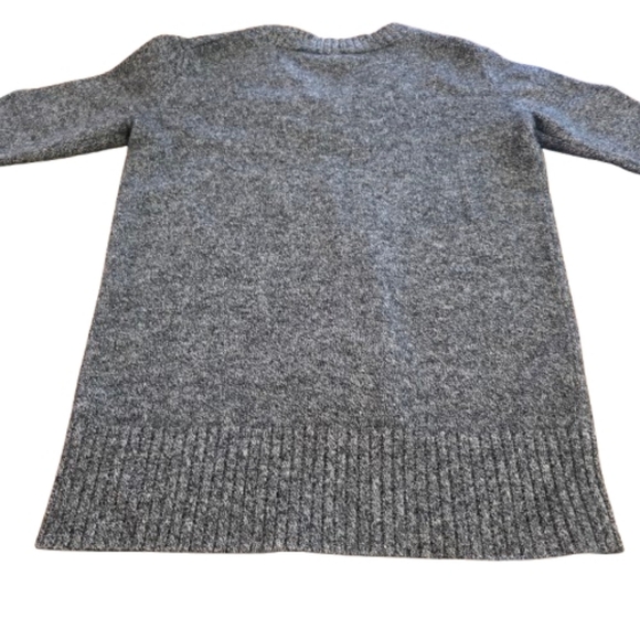 Athleta Vital V Neck Tunic Sweater Womens Medium Wool Cashmere Blend Gray Color - Picture 8 of 11